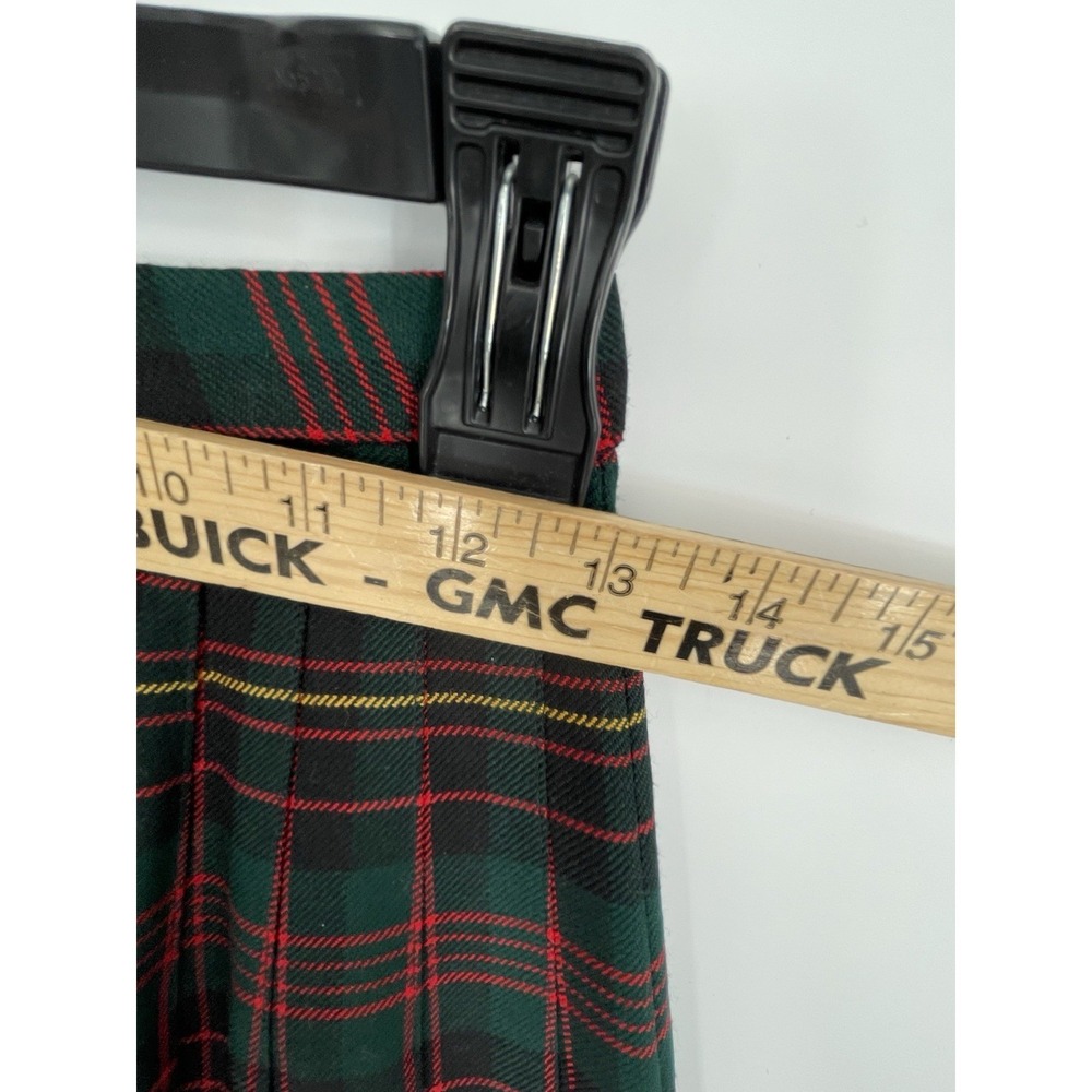 VTG Pendleton Womens Skirt sz 4 Wool Tartan Plaid Pleated Midi Old Money Preppy - Picture 5 of 11
